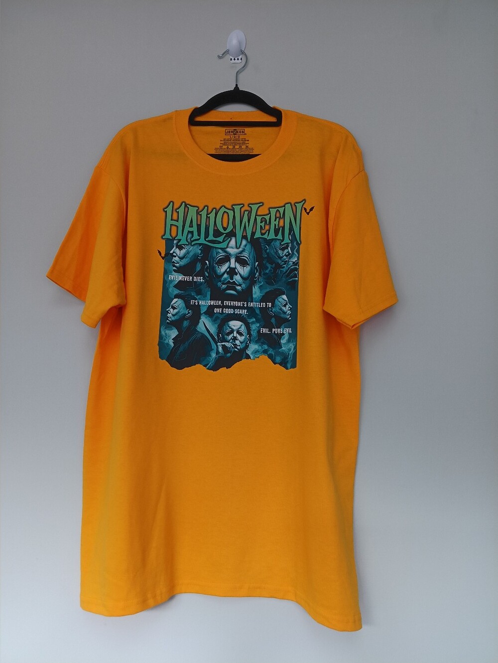 Halloween Graphic Tee - Orange Men’s Shirt
